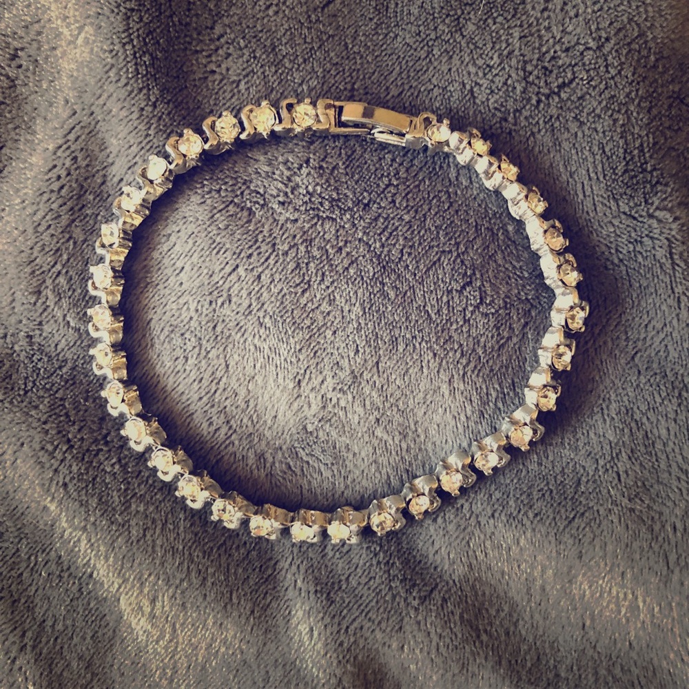 Rhinestone encrusted bracelet never worn!